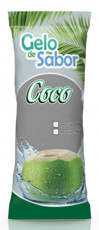 Embalagem Gelo Saborizado Água de Coco